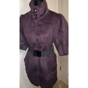Deep Plum Belted Jacket/Dress